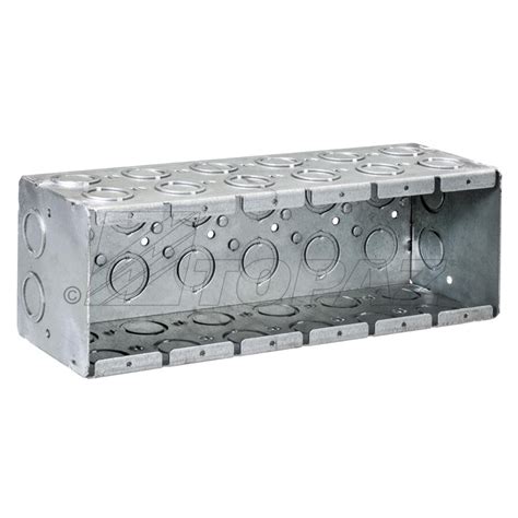 6 gang electrical junction box|6 gang masonry box.